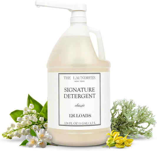 The-Laundress-Luxury-Laundry-Detergent,-Gallon-Pump,-126-Loads,-Scented-Signature-Classic-1311