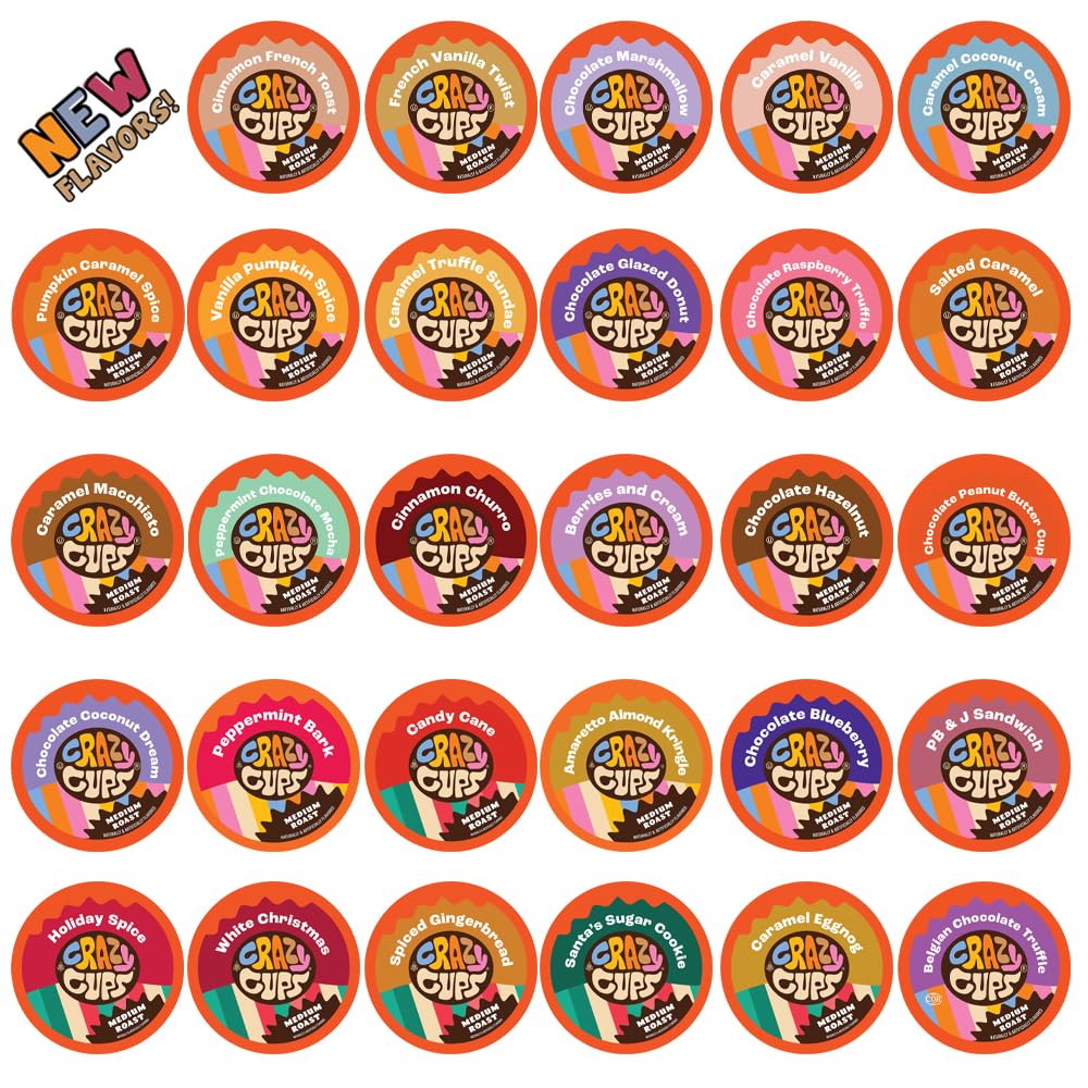 Crazy-Cups-Flavored-Coffee-Pods-Variety-Pack,-Medium-Roast,-Single-Serve-in-Recyclable-2094