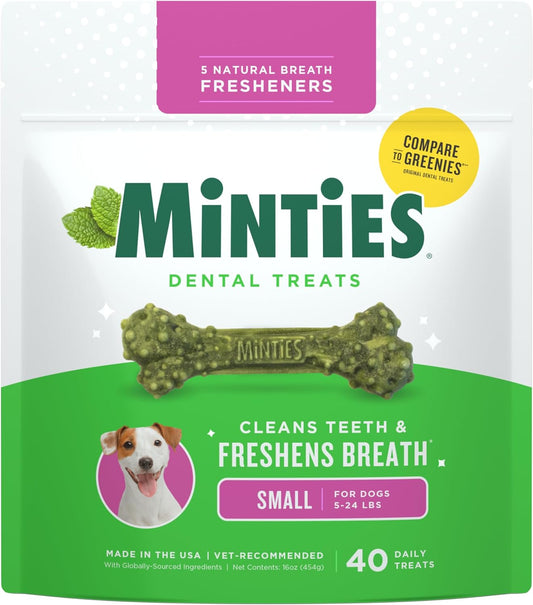 Minties-Dog-Dental-Bone-Treats,-Mint,-Tiny/Small,-16-oz-------692