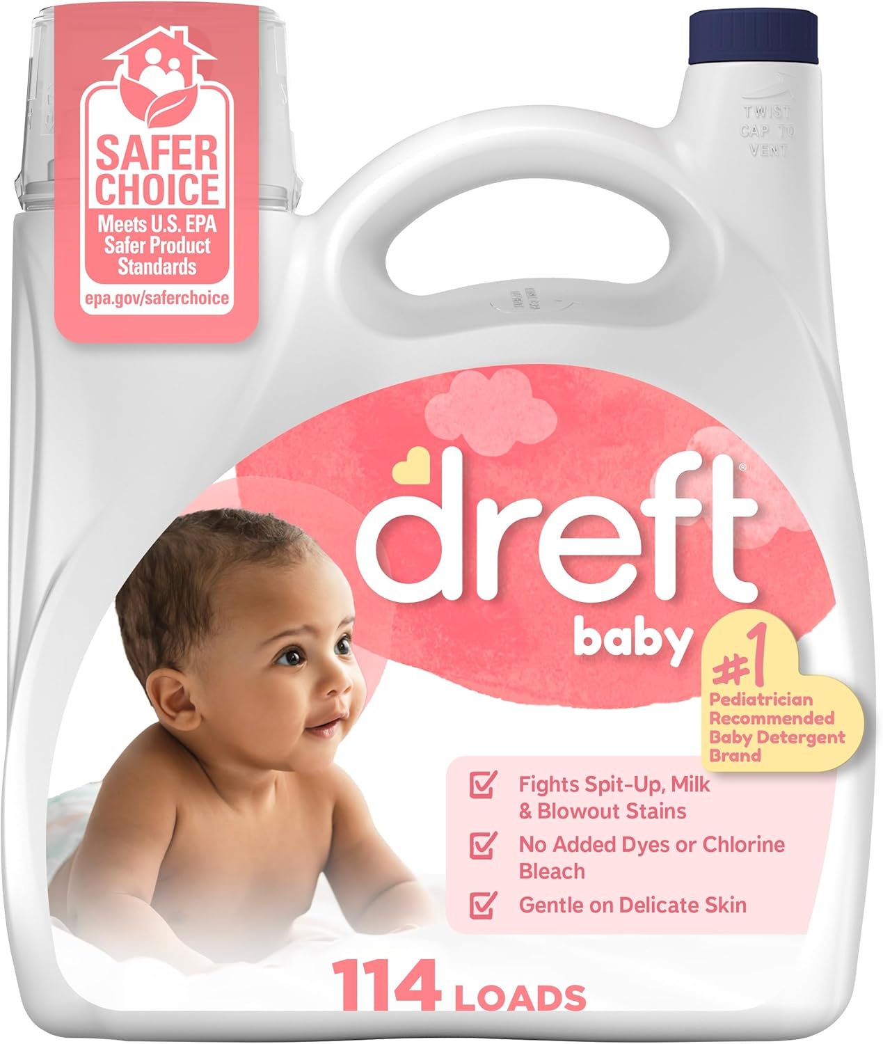 Dreft-Baby-Liquid-Laundry-Detergent,-Fights-Stains,-Removes-Odors,-114-loads,-150-1761