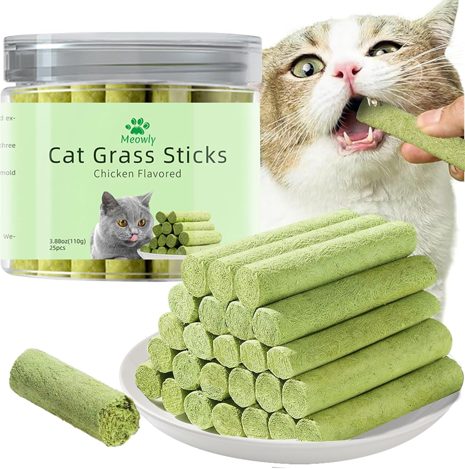 Meowly-110g-Cat-Grass-?Sticks-for-Cats,-Natural-Chicken-Flavored-Cat-Grass-?Sticks-for-421
