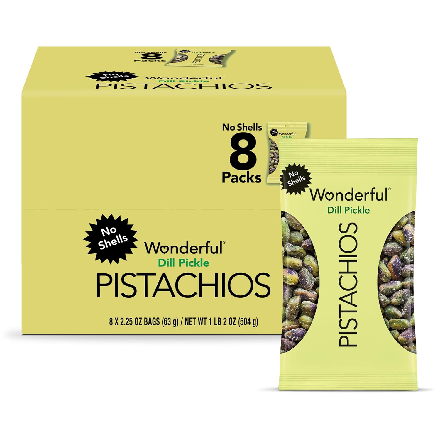 Wonderful-Pistachios-No-Shells,-Dill-Pickle-Flavored-Nuts,-2.25-Ounce-Bag-(Pack-8),-Pickle-2153