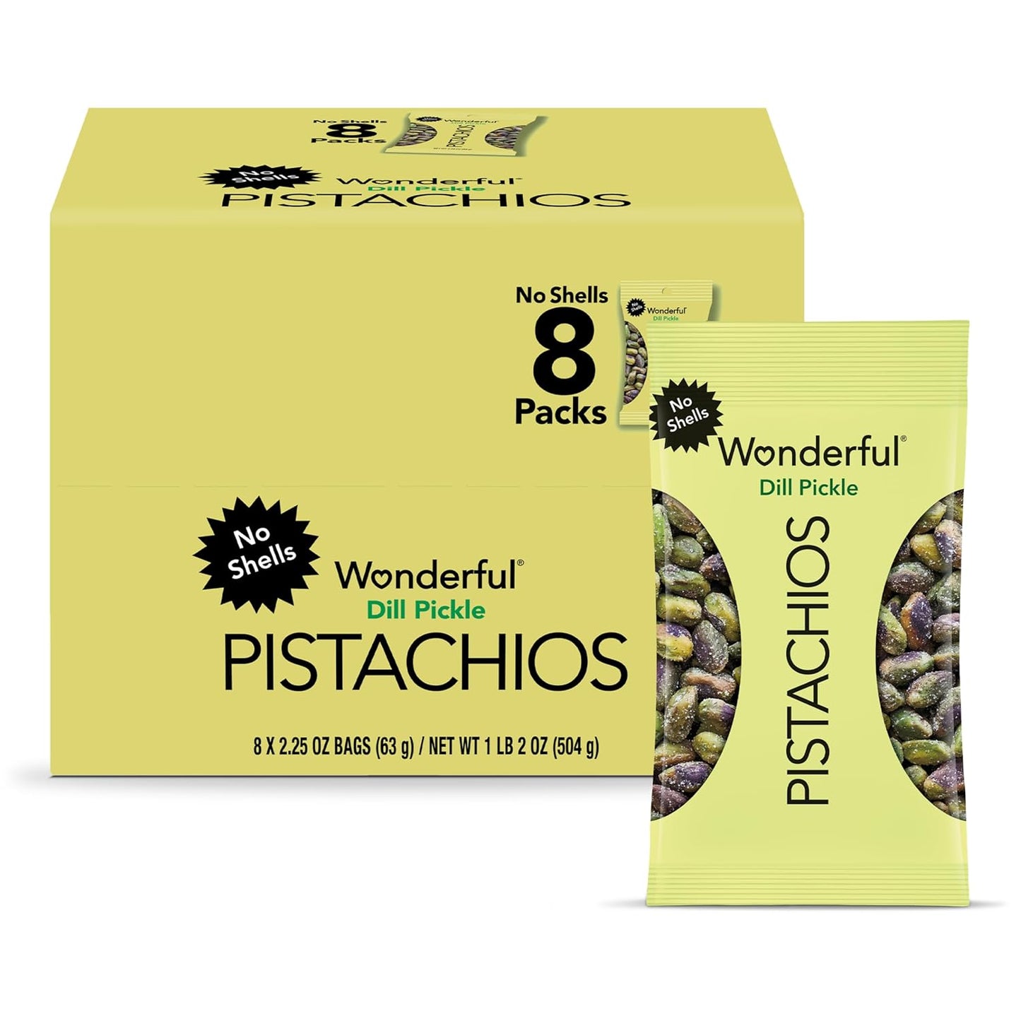 Wonderful-Pistachios-No-Shells,-Dill-Pickle-Flavored-Nuts,-2.25-Ounce-Bag-(Pack-8),-Pickle-2221