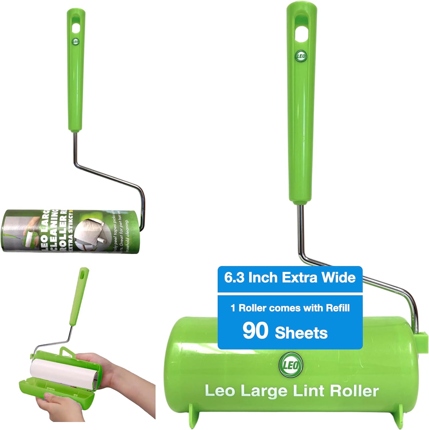 Leo-6.3-Inch-Wide-Lint-Roller-with-Super-Sticky-Surface-&-946
