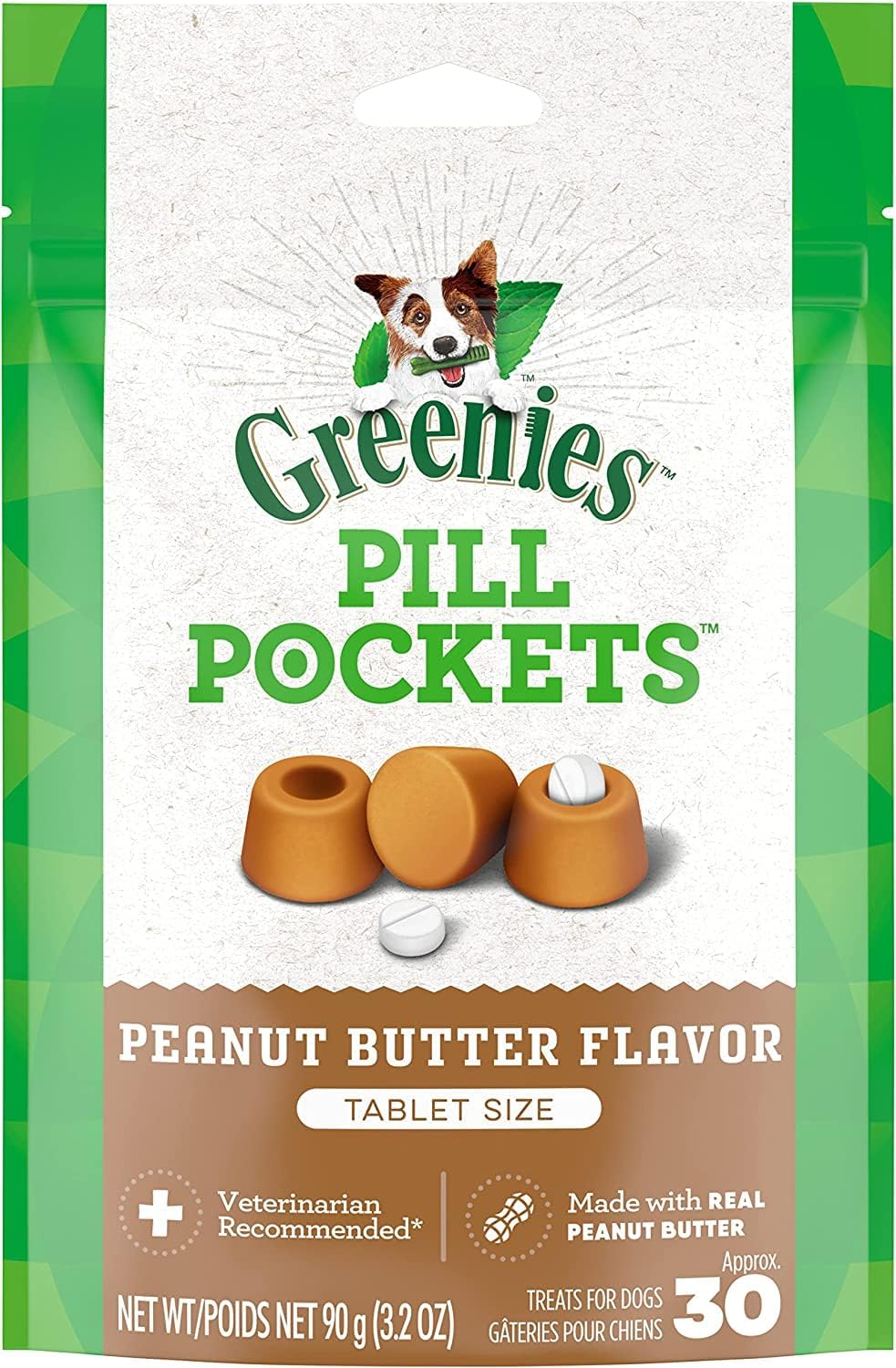 Greenies-4-Pack-Of-Peanut-Butter-Flavor-Pill-Pockets-for-Dogs,-30-396