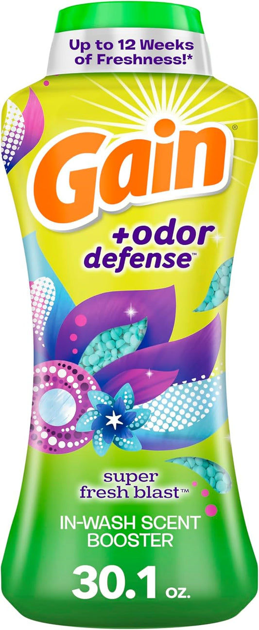 Gain-Odor-Defense-In-Wash-Scent-Booster-Beads,-Super-Fresh-Blast-3540
