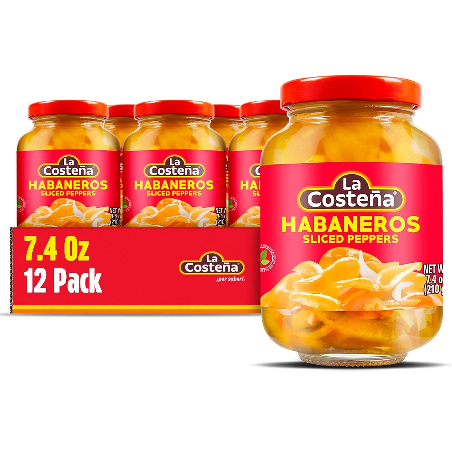 La-Costeña-Sliced-Habanero-Peppers---Pickled-Hot-Peppers---7.4-oz,-344
