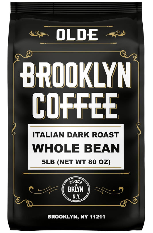 BROOKLYN-CAFÉ-entero,-tostado-oscuro-italiano-(5-libras)-extra-fuerte,-delicioso-aroma3197