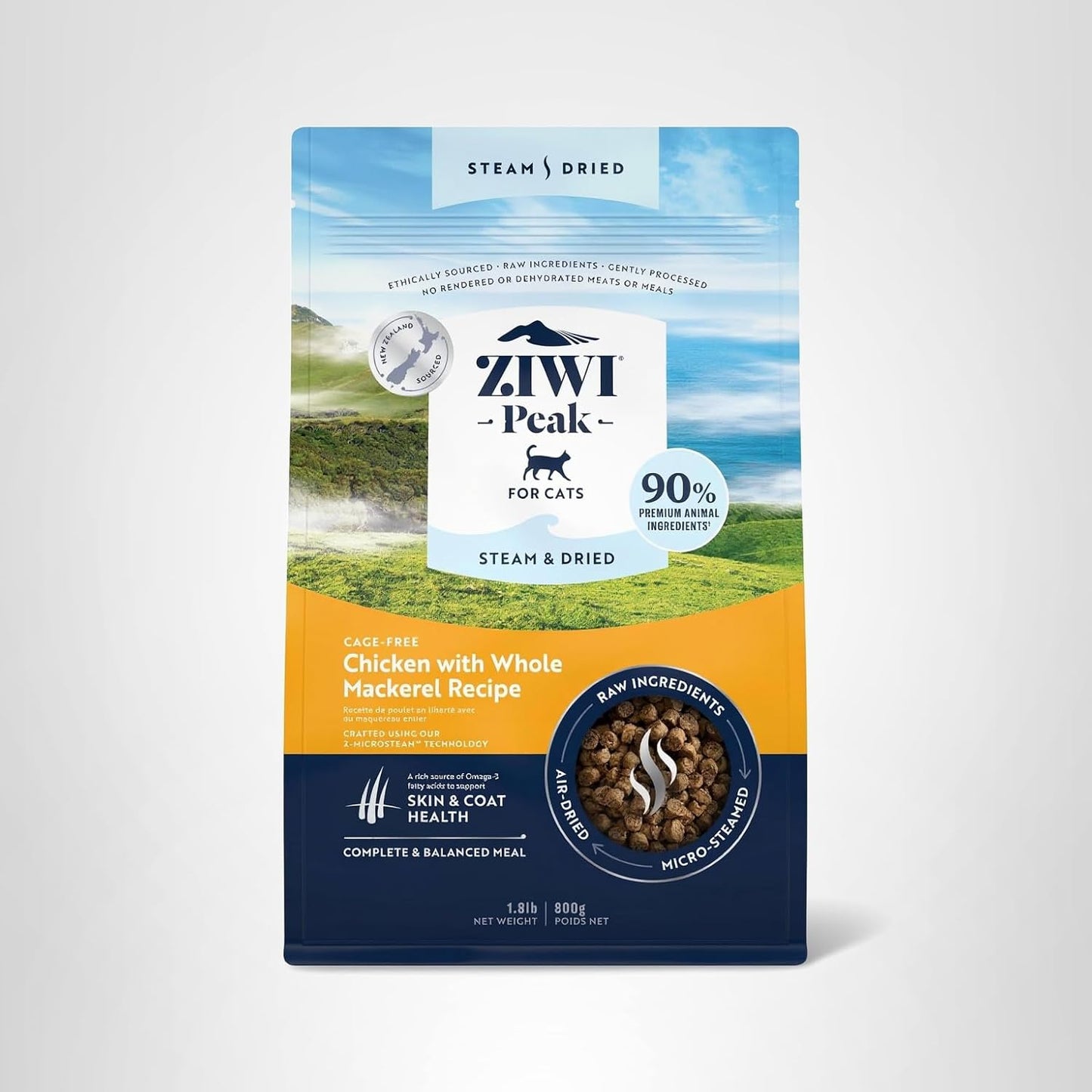 ZIWI-Peak-Steam-&-Dried-Cat-Food-–-Cage-Free-Chicken-w/Whole---Protein,-&1659