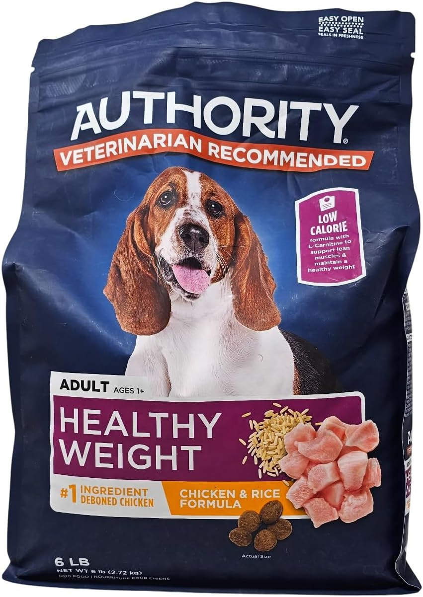 Authority-Adult-Healthy-Weight-Chicken-and-Rice-Dry-Dog-Food,-6-Pound-Bag-524