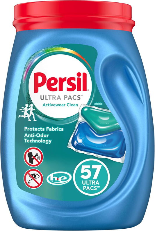 Persil-Ultra-Pacs-Activewear-Clean-Laundry-Detergent,-57-count---3554