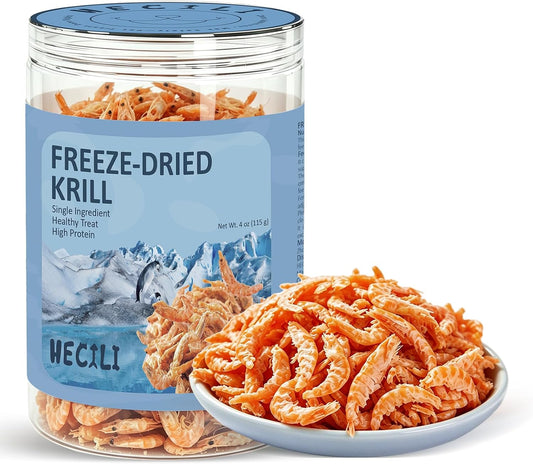 Freeze-Dried-Antarctic-Krill-Treats-for-Dogs-&-Cats,Single-Ingredient-Whole-Pet-Fish-343