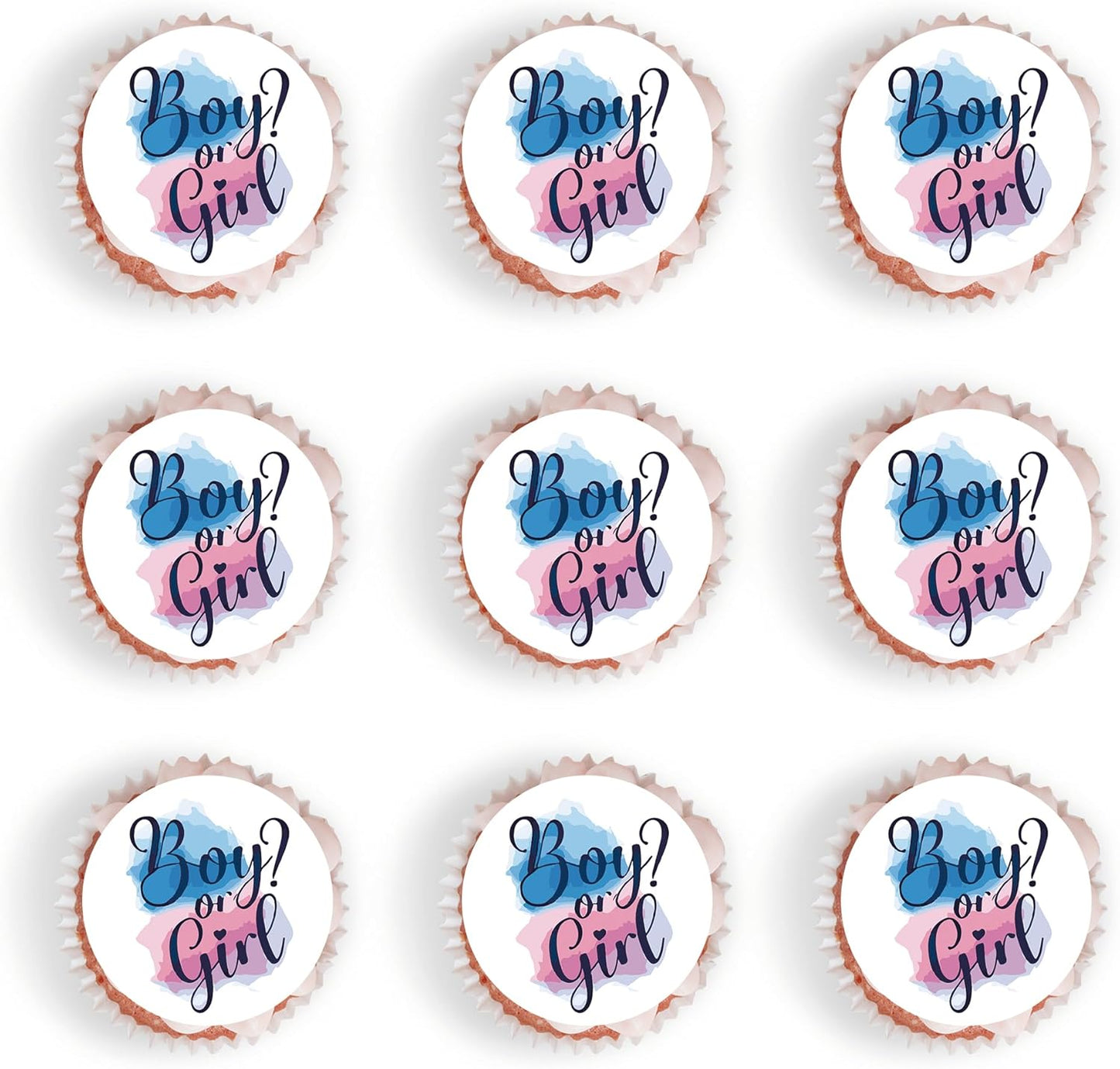 Foowztao-40Pcs-Edible-Gender-Reveal-Boy-and-Girl-Cupcake-Toppers-Picks-Wafer-Baby-Gender-41