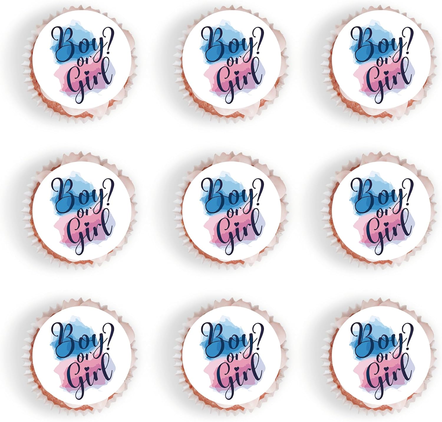 Foowztao-40Pcs-Edible-Gender-Reveal-Boy-and-Girl-Cupcake-Toppers-Picks-Wafer-Baby-Gender-41