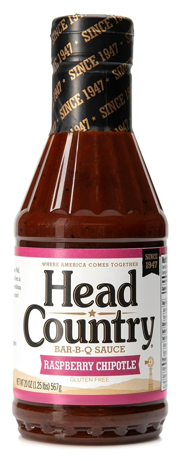 Head-Country-BBQ-Sauce,-Raspberry-Chipotle-|-20-Ounce-Bottle-|-Sweet-951