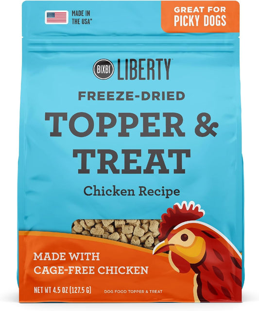 BIXBI-Liberty-Freeze-Dried-Dog-Food-Topper-+-Dog-Treat,-Chicken-Recipe,-4.5-1866
