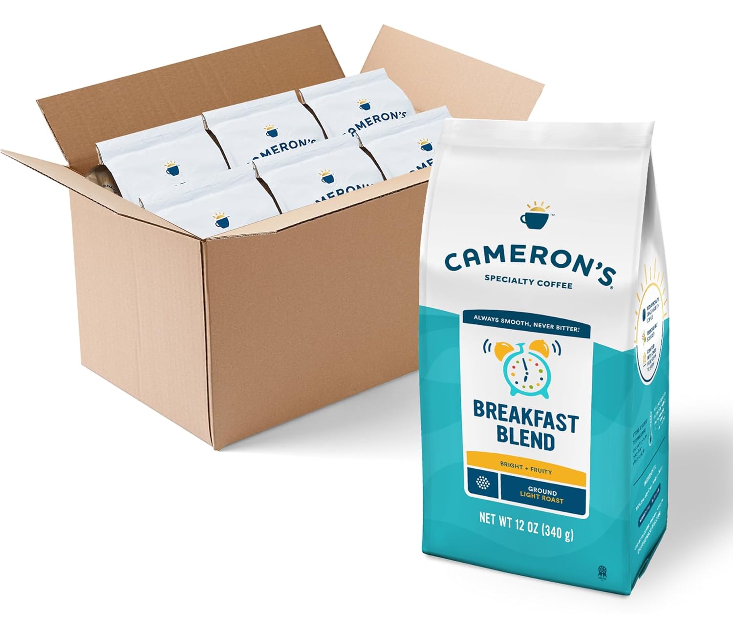 Cameron's-Coffee-Bolsa-de-café-molido-tostado,-mezcla-de-desayuno,-12-(paquete1862