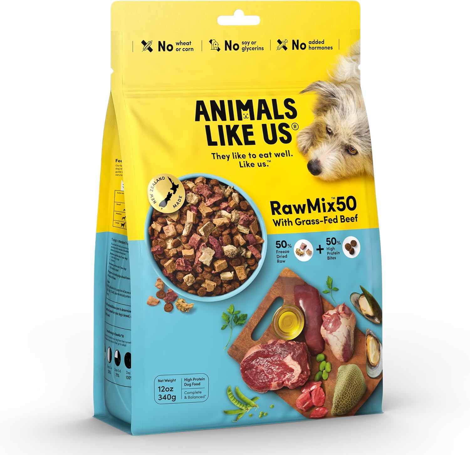 Raw-Freeze-Dried-Dog-Food-RawMix50-Premium-Grass-Fed-Beef-Recipe,-Protein-Rich,-Includes-1644