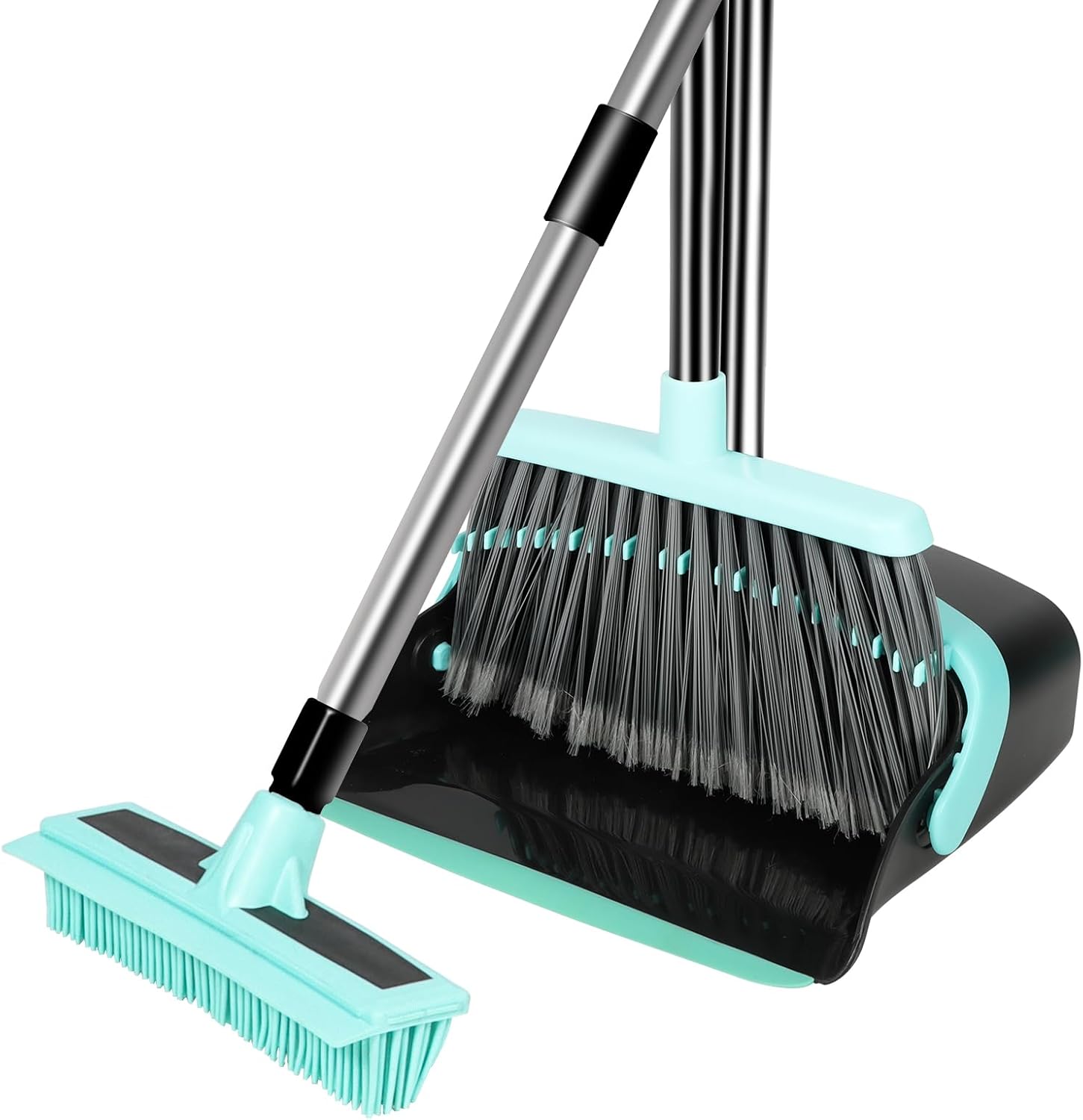 Broom-with-Dustpan-Combo-Set,Pet-Hair-Rubber-Broom-with-Carpet-1979