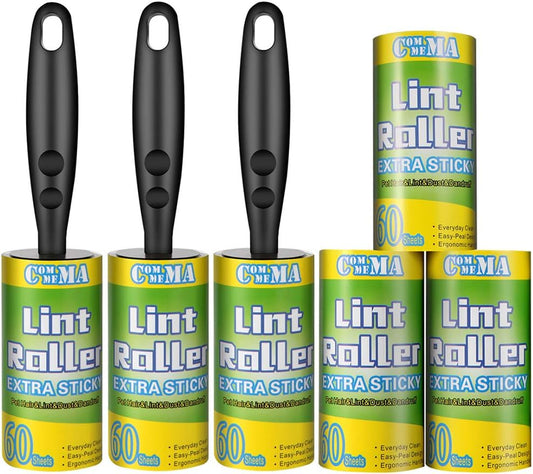 Lint-Rollers-for-Pet-&-Clothes,-Extra-Sticky,-3-Handles-291