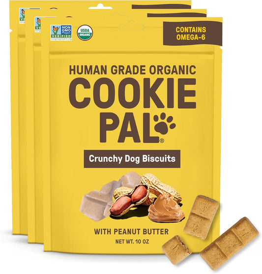 CookiePal-Dog-Treats,-Crunchy-Peanut-Butter-Puppy-Training-Treats,-Human-Grade-Organic,-970