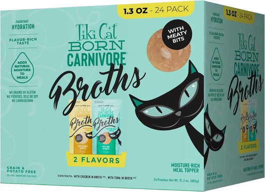 Tiki-Cat-Born-Carnivore-Broths,-Variety-Pack,-Hydration-and-Flavor-Supplement-Cat-Food-733