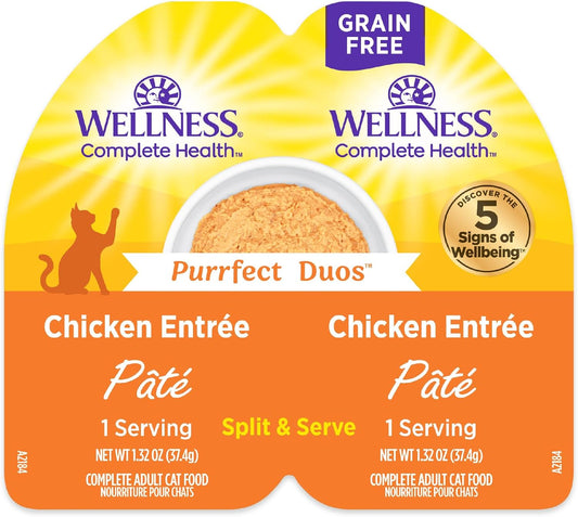 Wellness-Complete-Health-Purrfect-Duos,-Pate,-Adult-Wet-Cat-Food,-Natural,-Grain-Free,-Ounce,-Pack521
