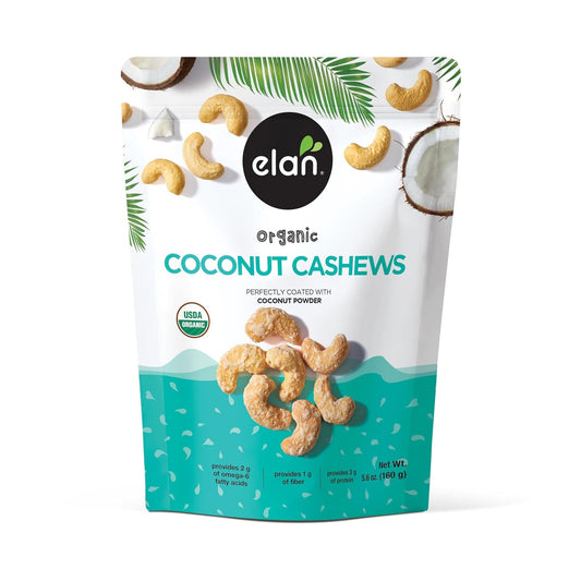 Elan-Organic-Coconut-Cashews,-5.6-oz,-Non-GMO,-Gluten-Free,-Vegan,-Kosher,-Glazed--Nuts-(Roasted-Cashews,-Milk-1695