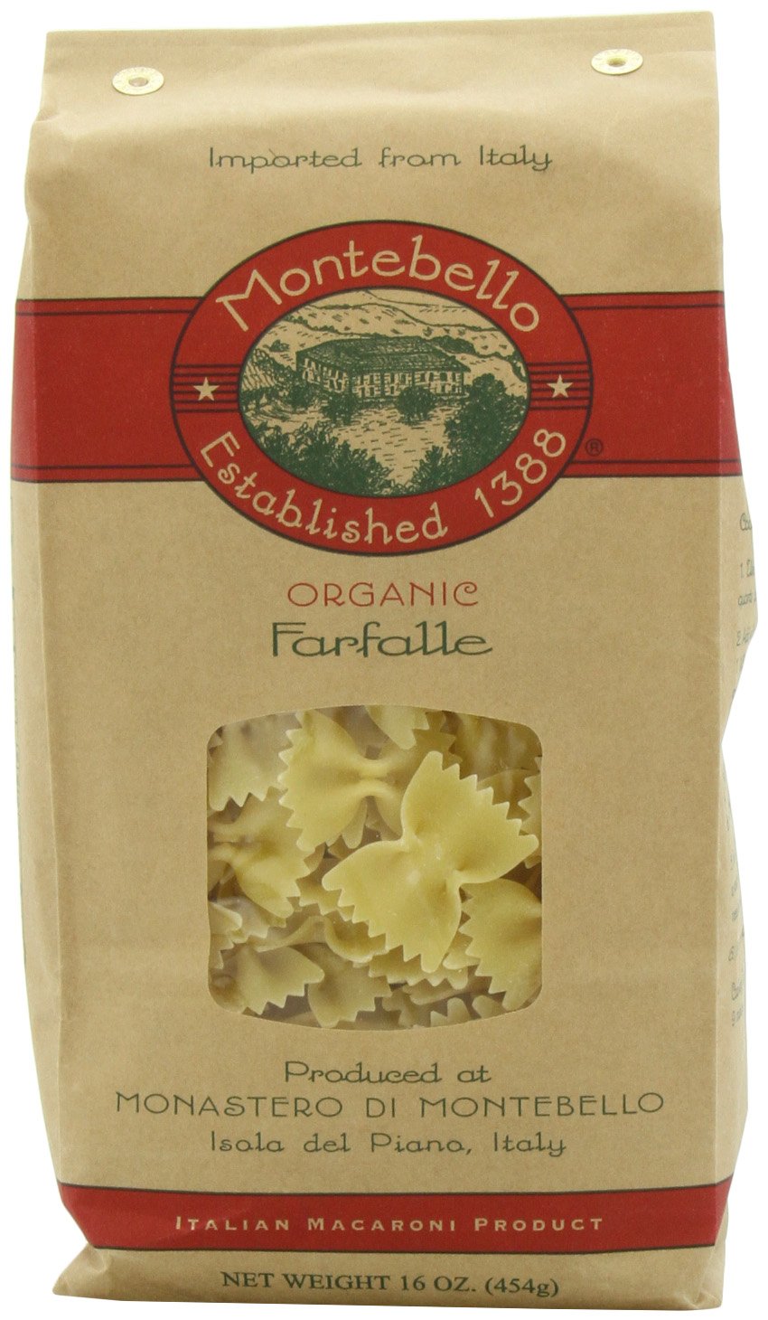 Montebello-Organic-Farfalle,-16-Ounce,-5-Count---108