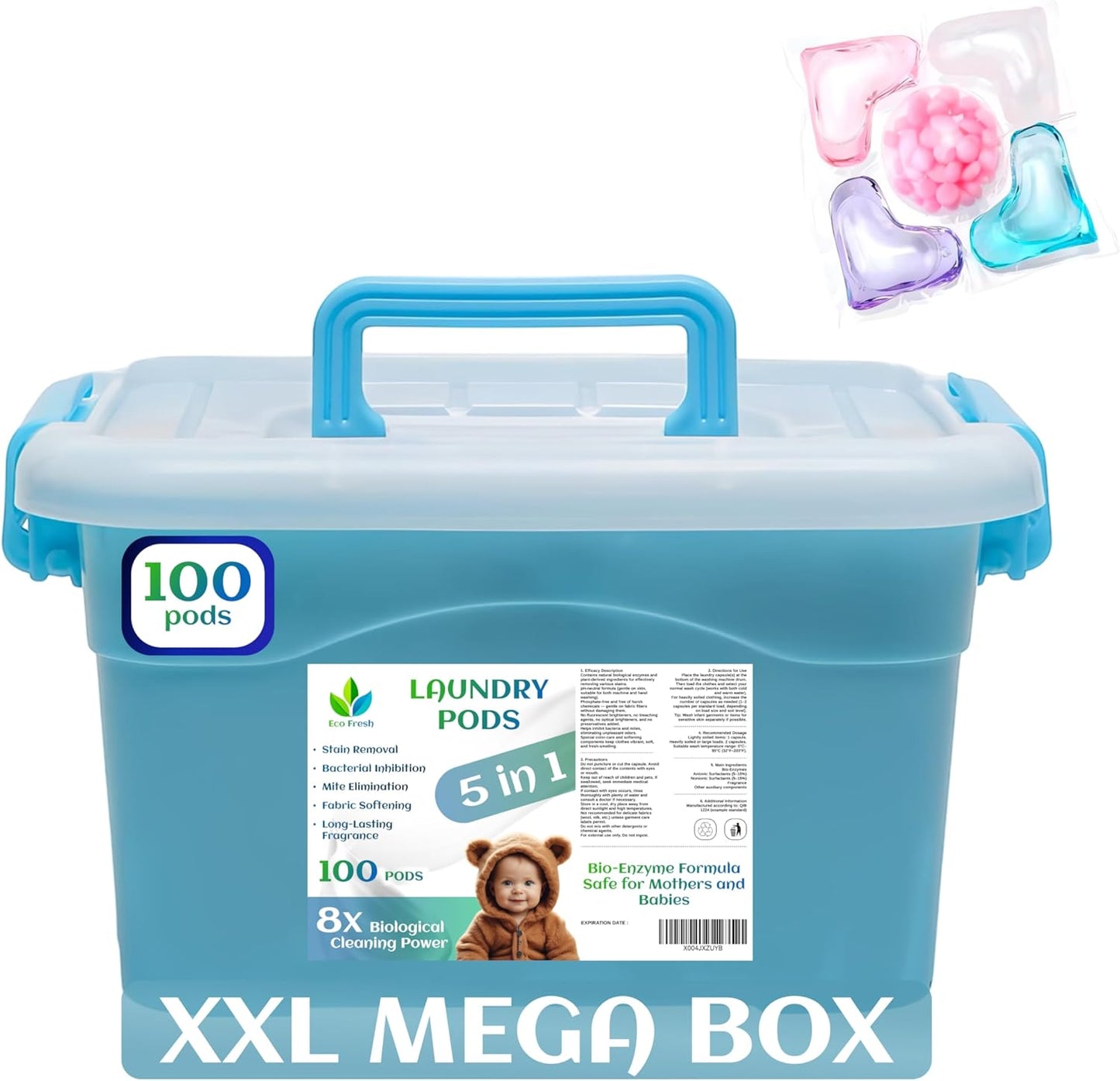 Eco-Fresh-5-in-1-Laundry-Pods-–-Gentle-on-Sensitive-Skin,-2309