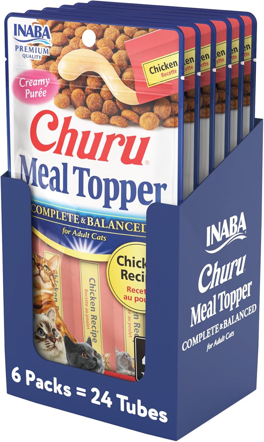 INABA-Churu-Meal-Topper-for-Cats,-Complete-&-Balanced,-Creamy,-Lickable-Cat-Topper,-Ounce1025