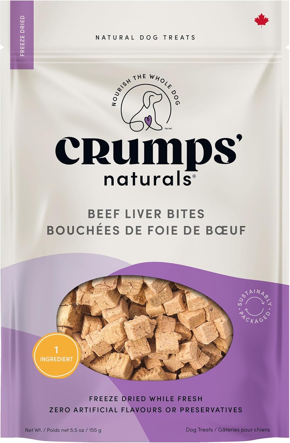 Crumps'-Naturals-Beef-Liver-Bites-For-Pets,-4.8-Ounce-----1061