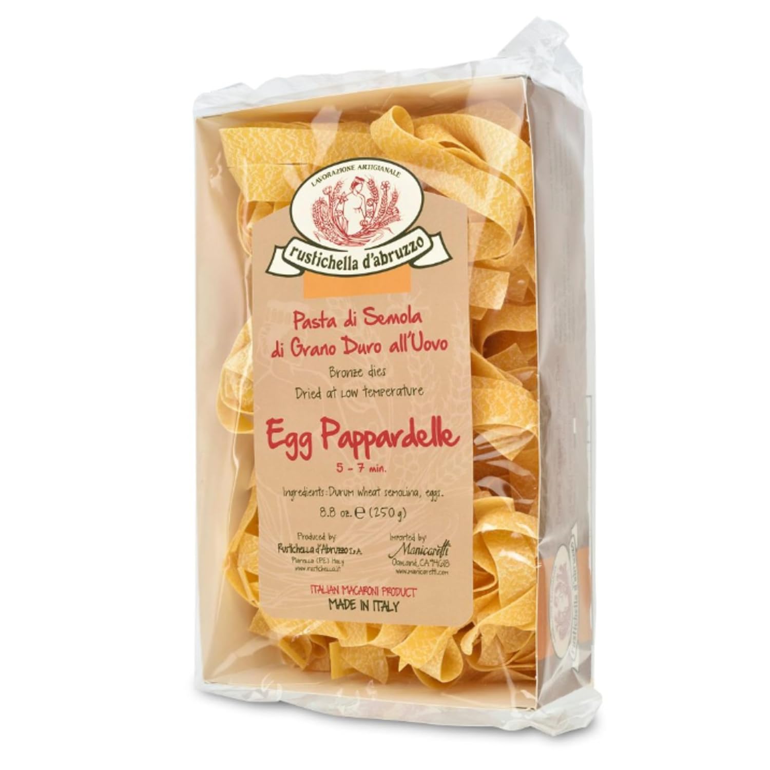 Rustichella-d'Abruzzo-Egg-Pappardelle-(Pack-of-2),-250g-Each-Wide-449