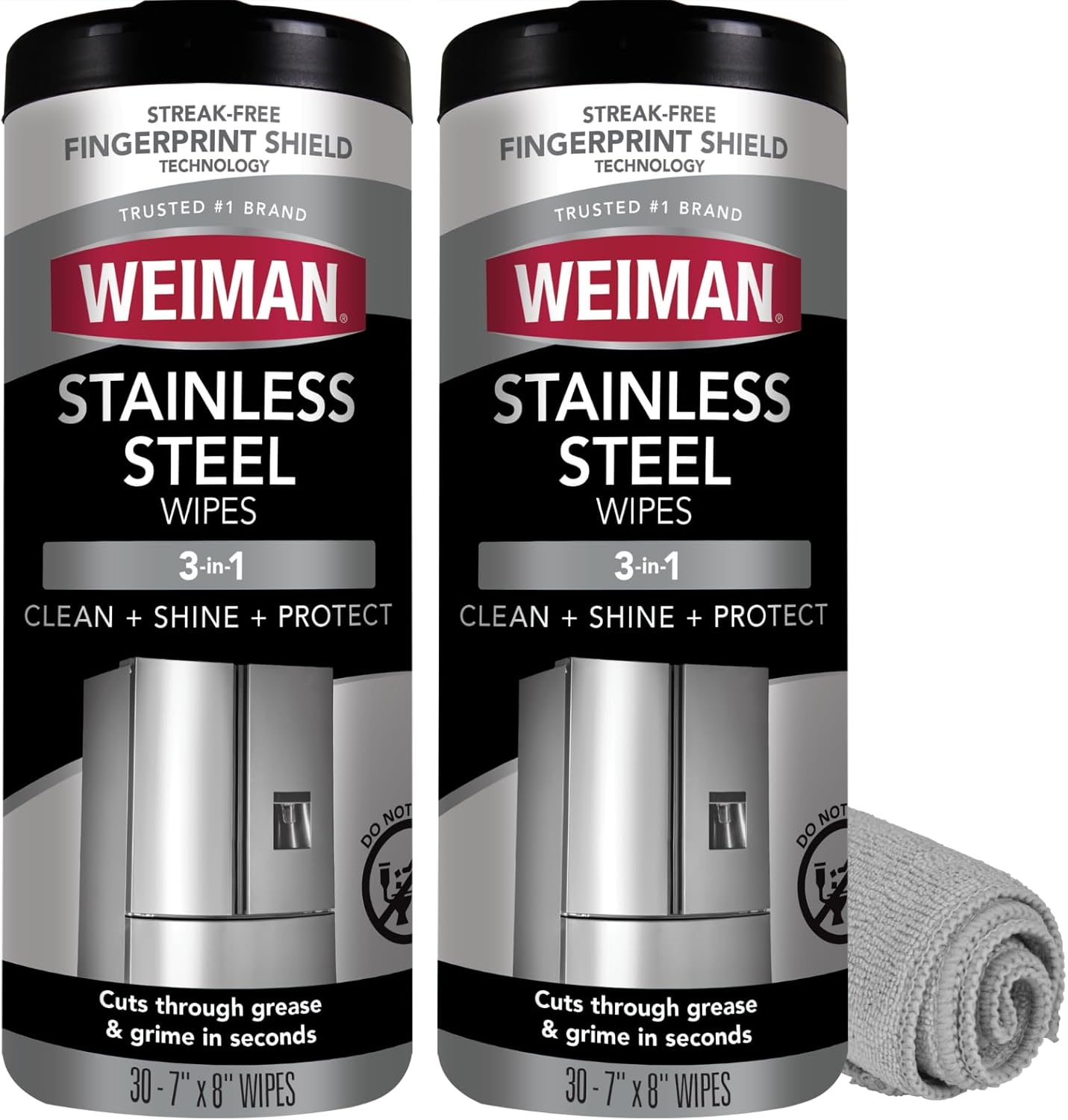 Weiman-Stainless-Steel-Cleaner-&-Polish-Kit,-2-Wipes-&-Cloth,-Anti-Fingerprint,-Removes-Grease,-Water-1603