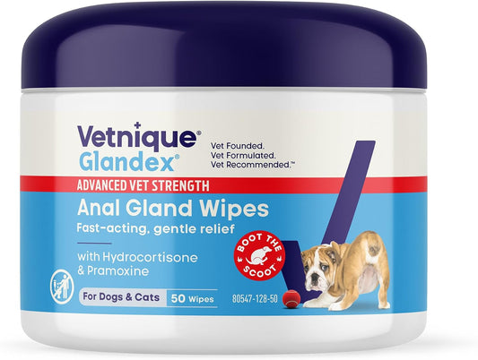 Vetnique-Glandex-Medicated-Anal-Gland-Anti-Itch-Wipes-for-Dogs-&-Cats-|-1416