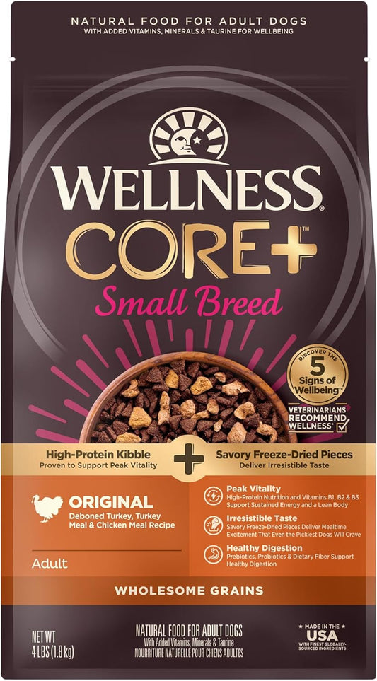 Wellness-CORE+-Dry-Dog-Food-with-Freeze-Dried-Pieces,-Small-Breed,-Wholesome-Grains,-2222