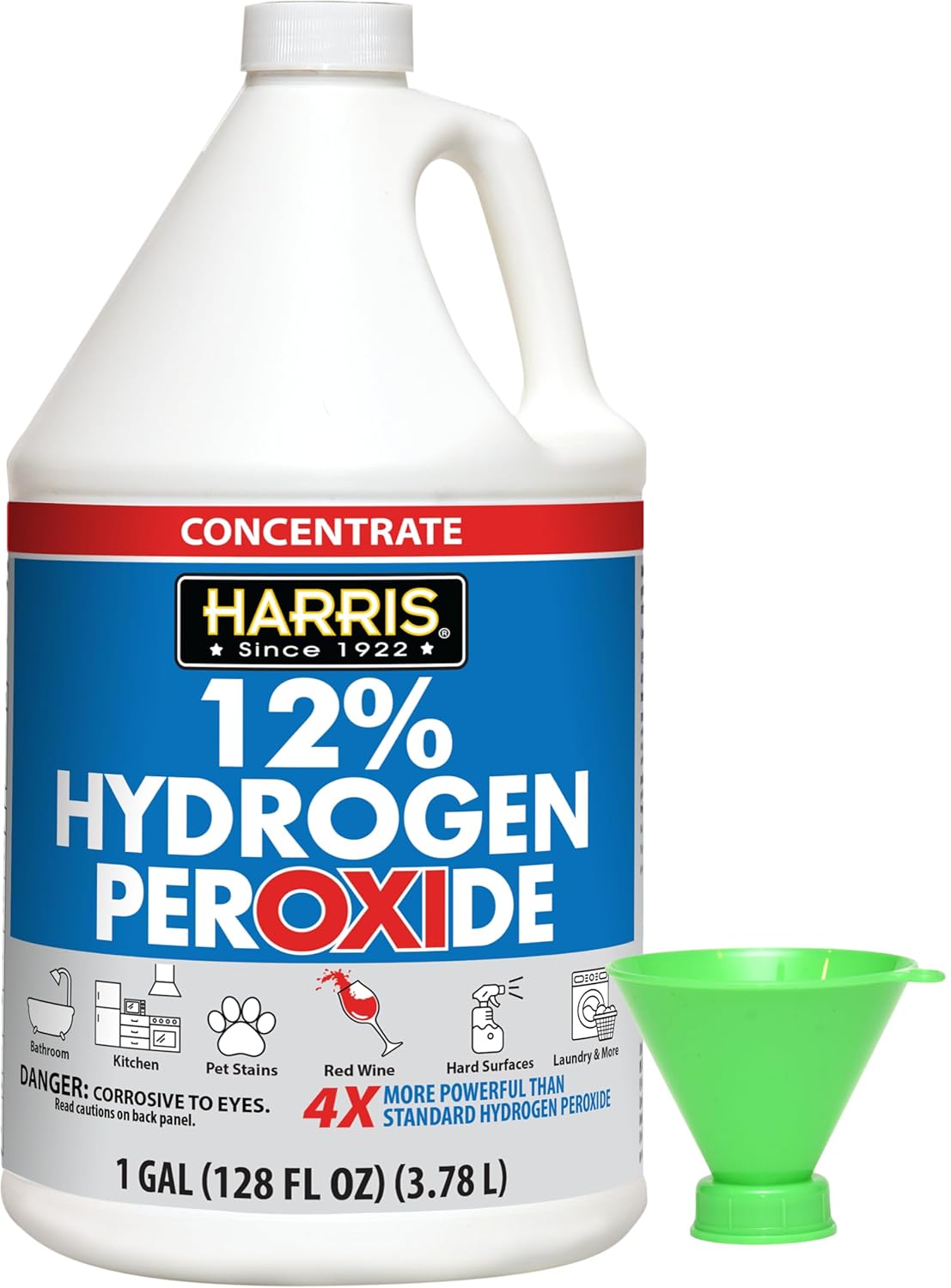 HARRIS-0.12-Concentrated-Hydrogen-Peroxide,-128oz,-for-Kitchen,-Bath,-Laundry,-Home-and-Garden-with-Easy-1667