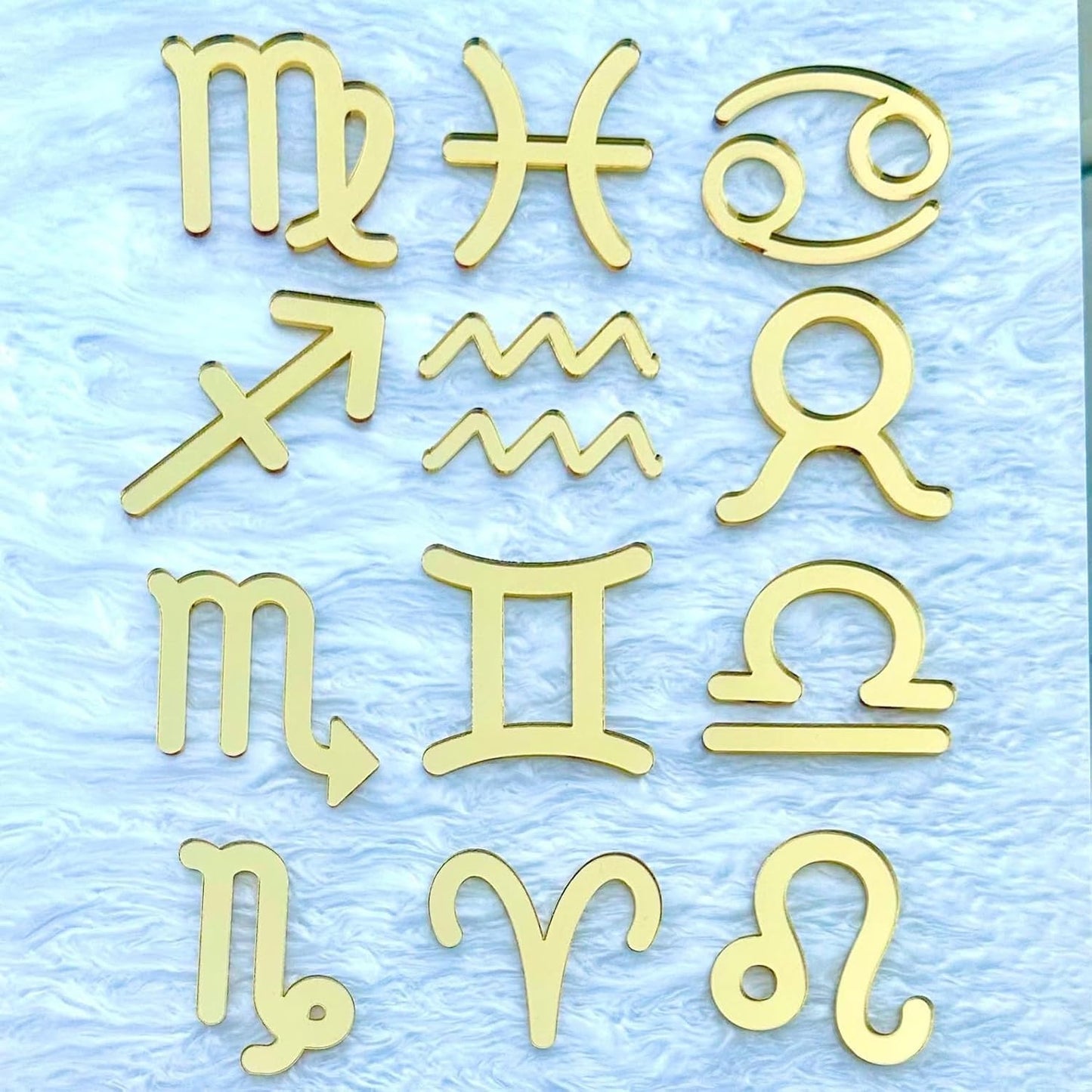 12PCS-Capricorn-Cake-Toppers,Acrylic-Gold-Constellation-Capricorn-Cupcake-Picks-December-January-Birthday-Decoratio---13