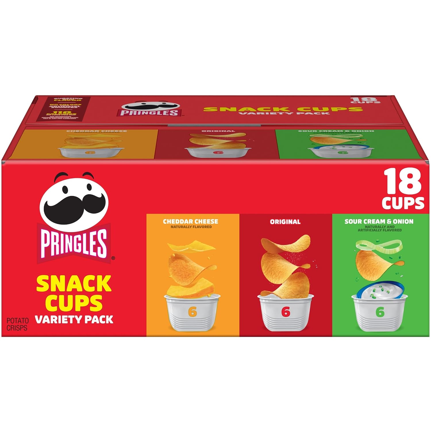 Pringles-Potato-Crisps-Chips,-Lunch-Snacks,-Snack-Cups,-Variety-Pack,-12.9oz--Box-(18-Cups)--2423