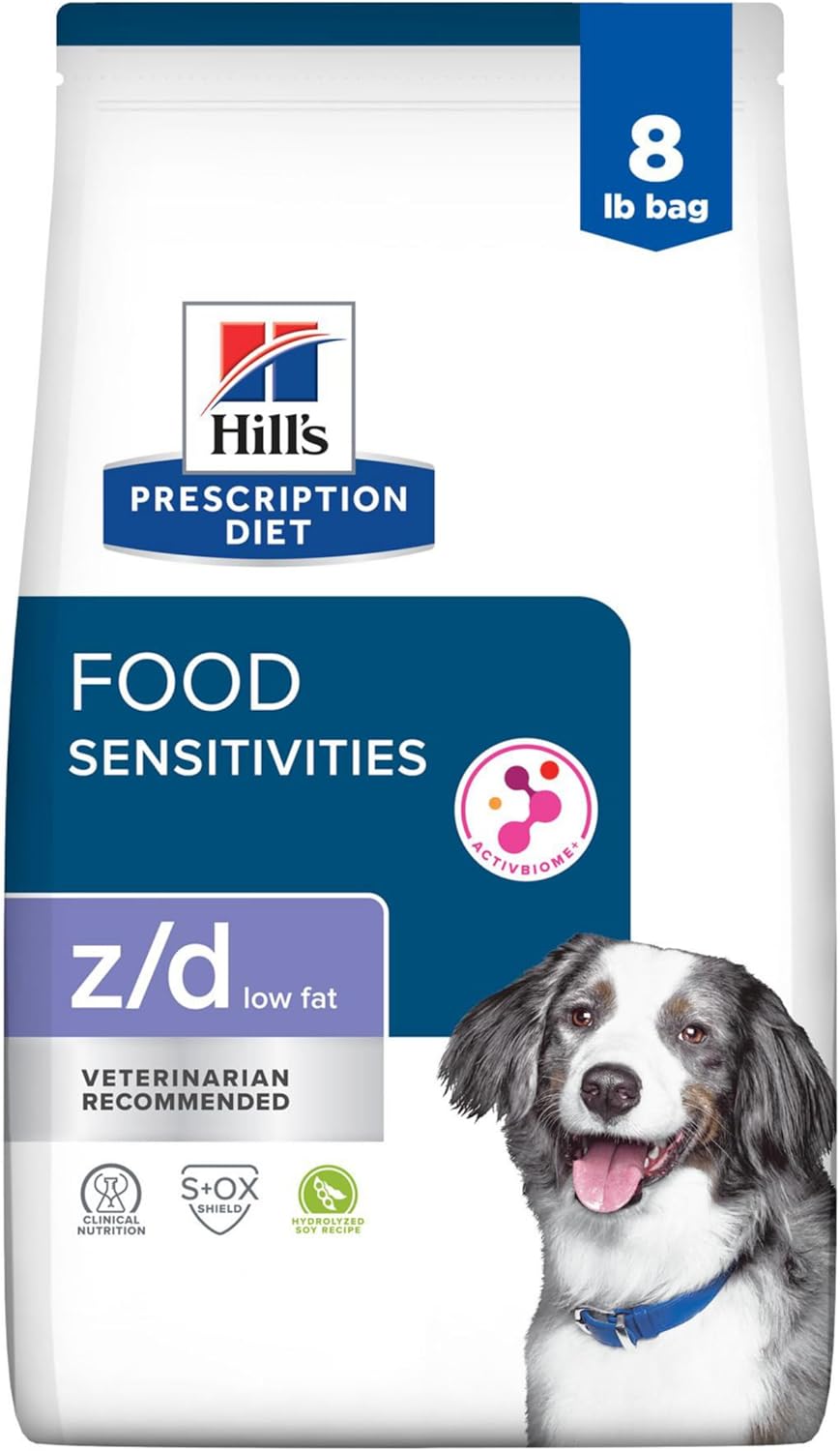Hill's-Prescription-Diet-z/d-Low-Fat-Food-Sensitivities-Dry-Dog-Food,-Hydrolyzed-Soy,-1429