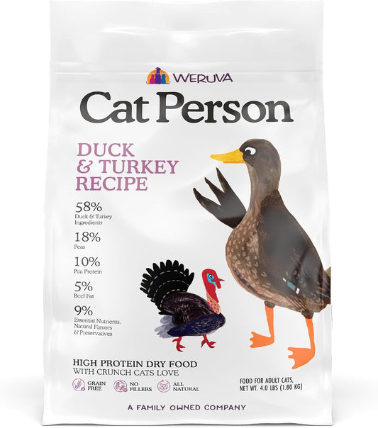 Cat-Person,-Duck-and-Turkey-Dry-Cat-Food,-4lb-Bag----874