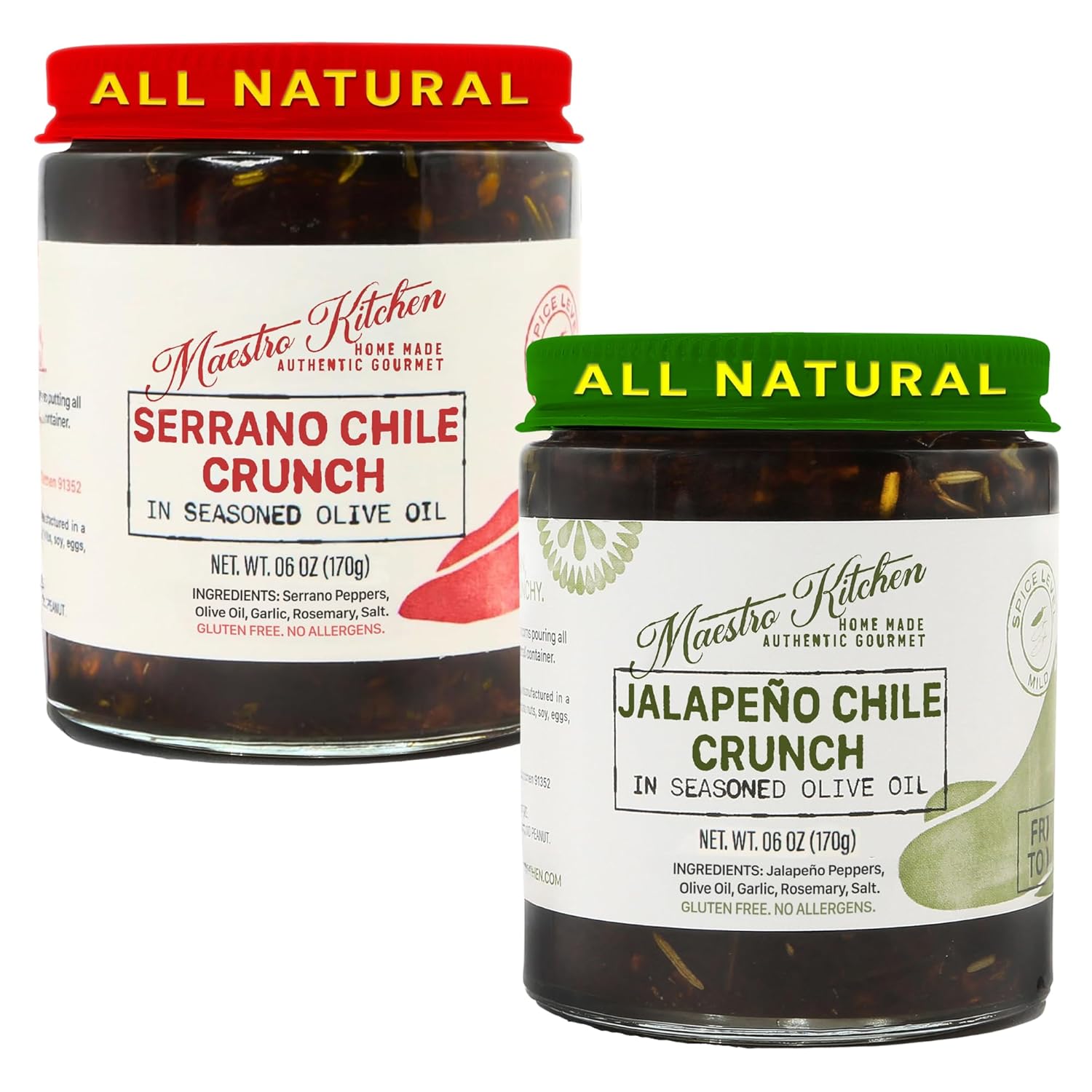 Spicy-Serrano-&-Mild-Jalapeno-Pepper-Chili-Crisp-Crunch---6oz-Variety-287
