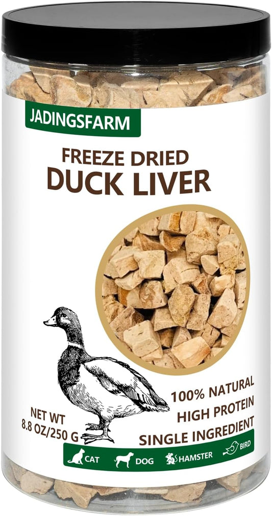 JADINGSFRM-Freeze-Dried-Duck-Liver-Dog-&-Cat-Treats,-High-Protein-Ingredient,-470