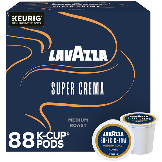 Lavazza-Super-Crema,-Single-Serve-Keurig-K-Cup-Pods,-Medium-Espresso-Roast-Coffee,-88-84