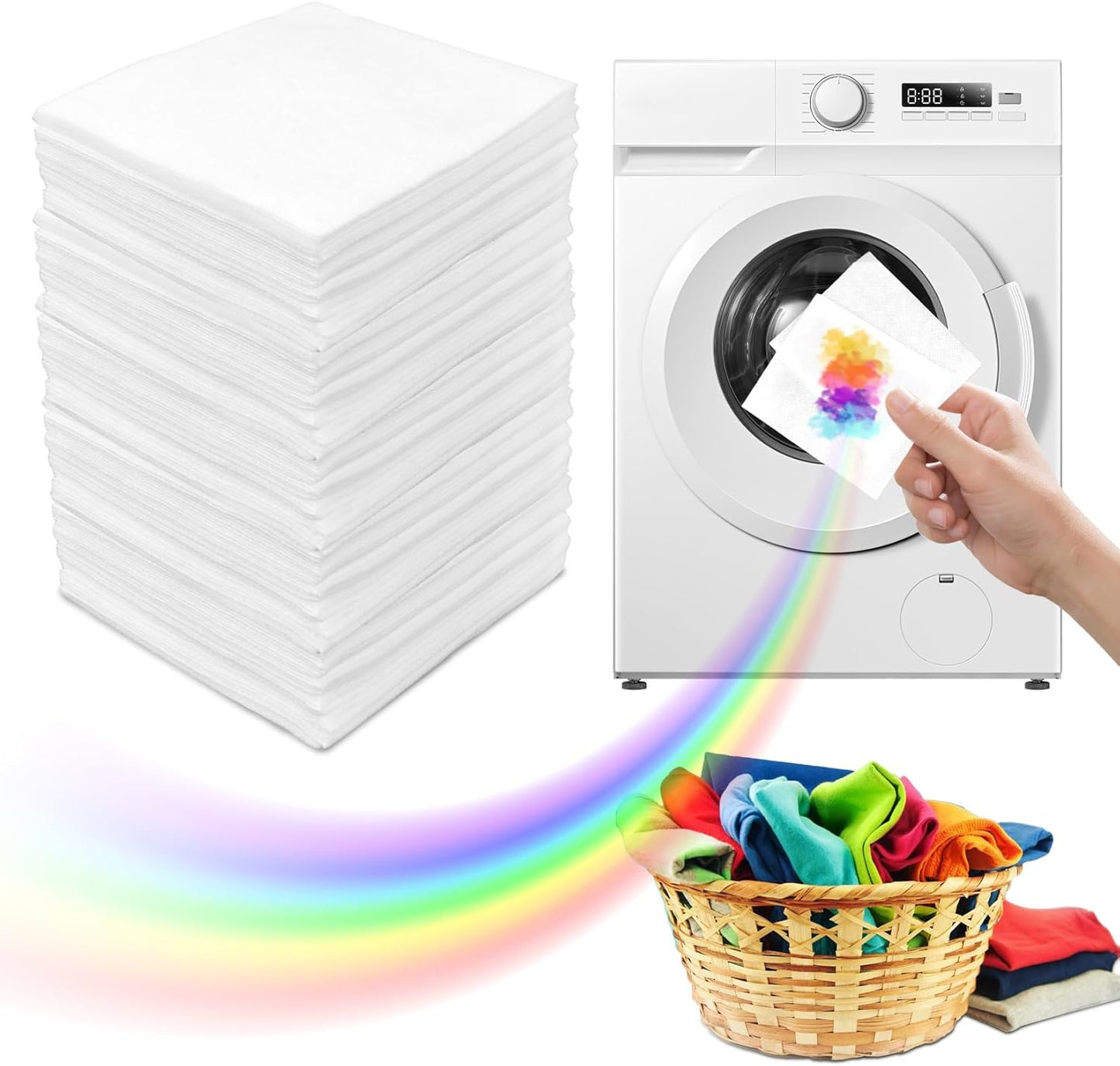 RAINFLOW-Color-Catcher-Sheets---100-Count-Dye-Trapper-for-Laundry-to-649