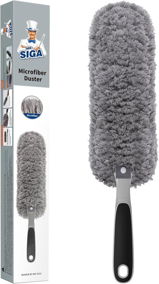 MR.SIGA-Lint-Free-Microfiber-Duster,-Washable-Duster-for-Household-Cleaning-Gray---------1923