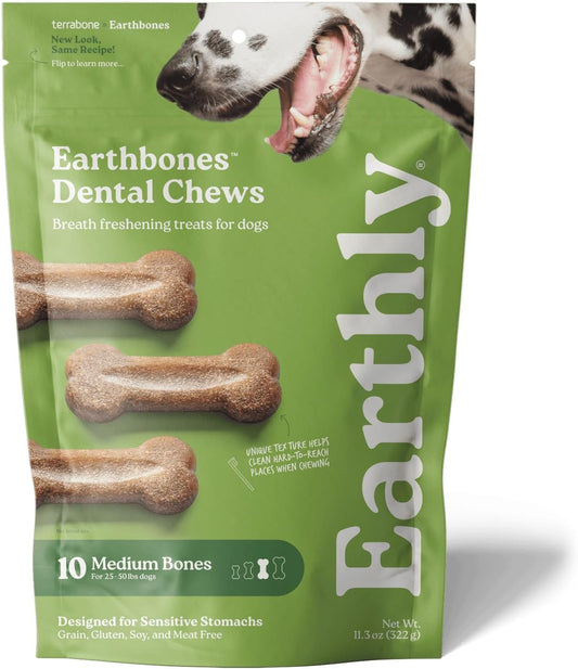 Presidio-Earthbones-(Formerly-Terrabones)-Dental-Chews,-Dog-Teeth-Cleaning-Treat,-USA-Medium,-435