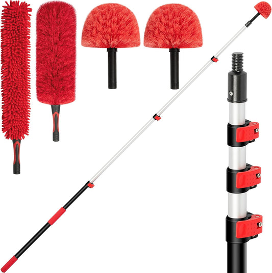 45996-FT-Extension-Pole-with-2-Outdoor-Cobweb-Brushes,-20-3876