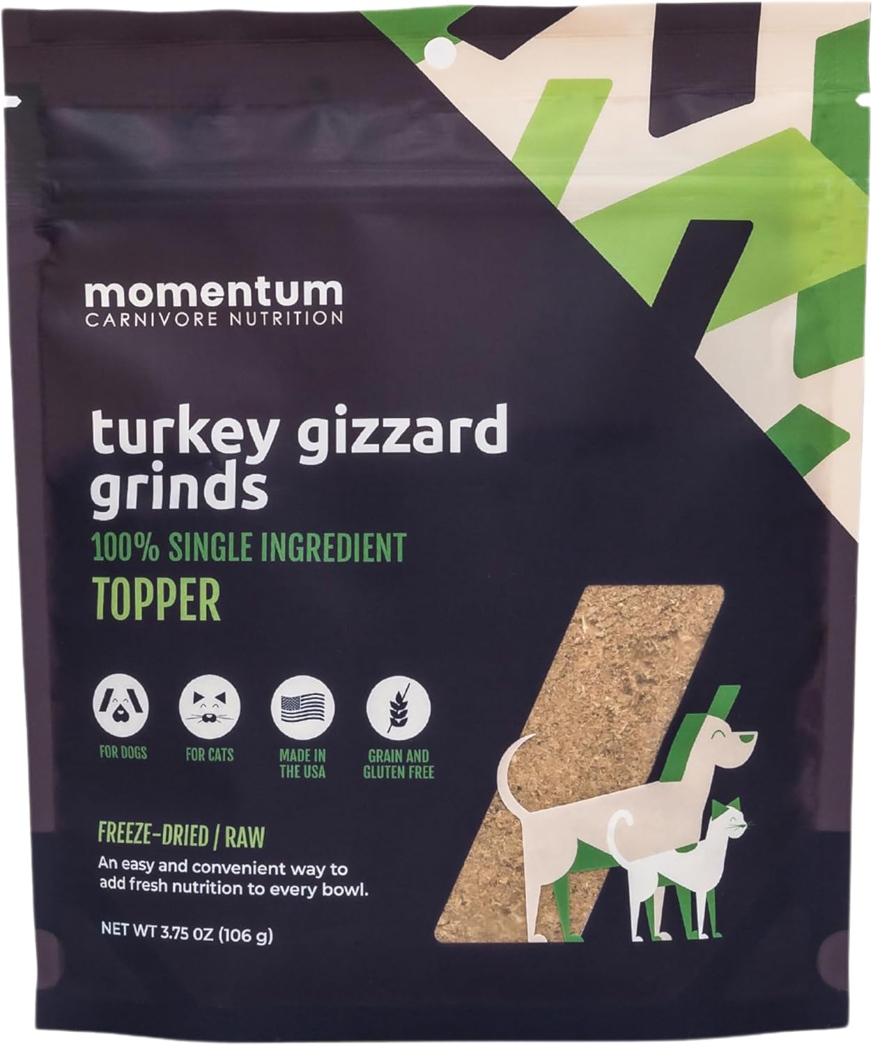 Momentum-Carnivore-Nutrition-Freeze-Dried-Turkey-Gizzard-Pet-Food-Topper-–-Single-Ingredient,-All-Natural-Topper-118