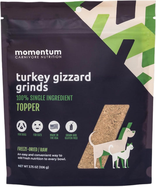 Momentum-Carnivore-Nutrition-Freeze-Dried-Turkey-Gizzard-Pet-Food-Topper-–-Single-Ingredient,-All-Natural-Topper-118